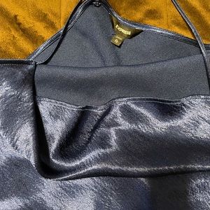EXPRESS satin cowl neck tank
